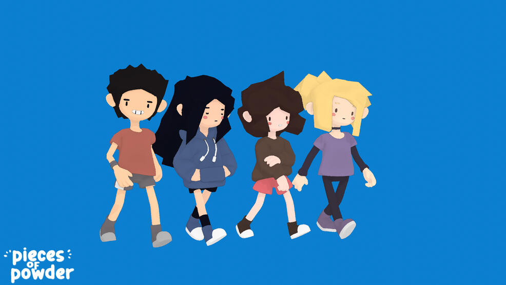 Pieces of Powder Wallpaper