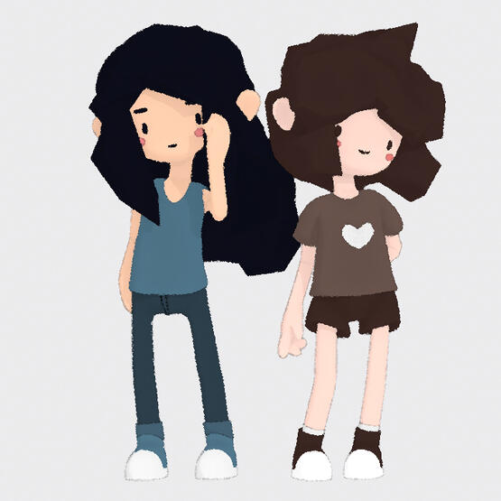 Powder and Marcy Summer art Concept